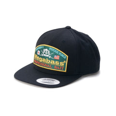 Megabass Psychic Snapback Schwarz/Grün