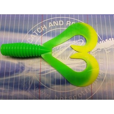Tukker Baits Smiling Pike Tail Bait Twin Tail Reserve Tails