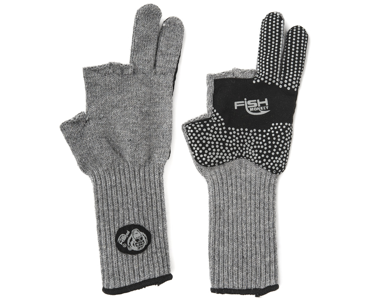 Fish Monkey Bauers Grandma Two Finger Wollhandschuhe