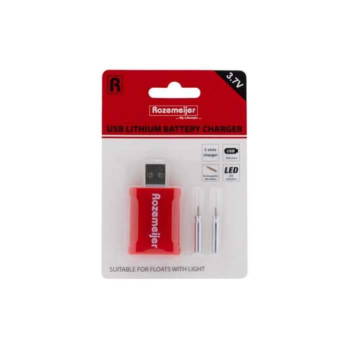 Rozemeijer USB-Lithium-Batterieladegerät mit 2 LIR425-Batterien