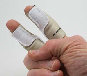 Gestreifter Fingerschutz 